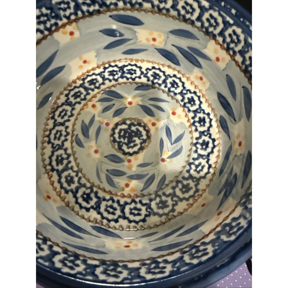 Temptations Old‎ World Blue Round Baking Casserole 1 And 2 Quart Set 2 Wire Rack